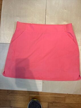 Women's Coral Pink Active Mini Skirt with Pockets